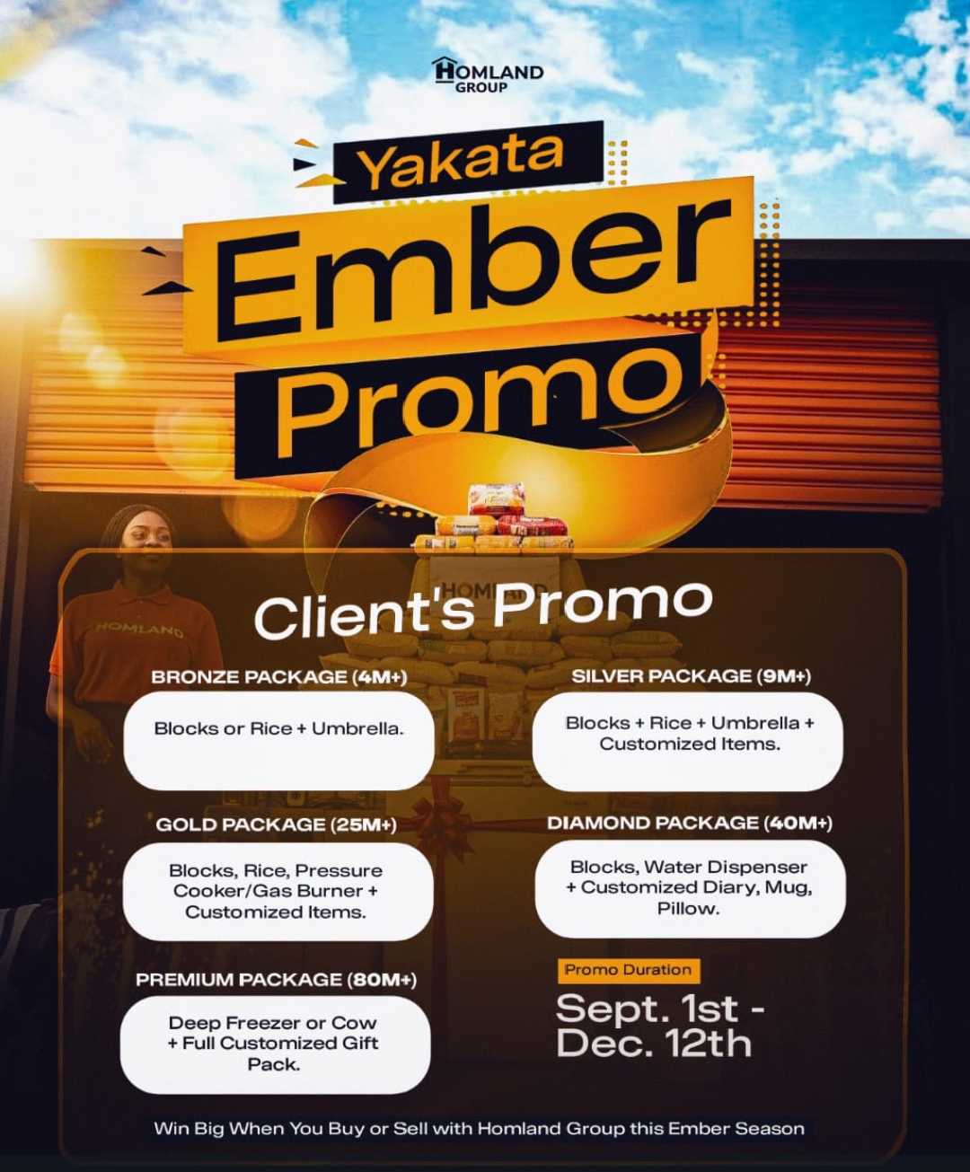 This amazing image of promo is for our clients in this ember month  