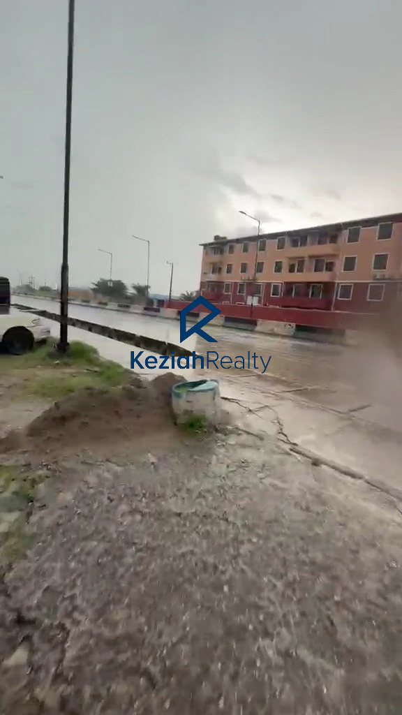 Road view of commercial land for sale facing Ogolonto Road in Ebute Ikorodu Lagos 