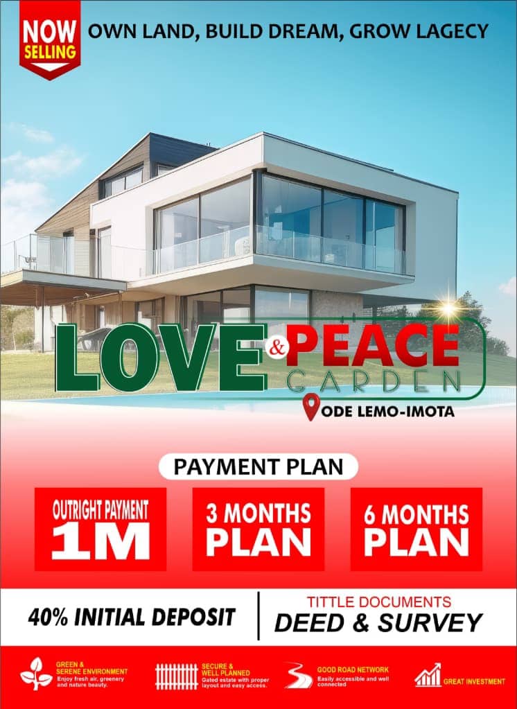 Image illustration of plots and acres of land for sale in Ode-Lemo Imota Ikorodu 